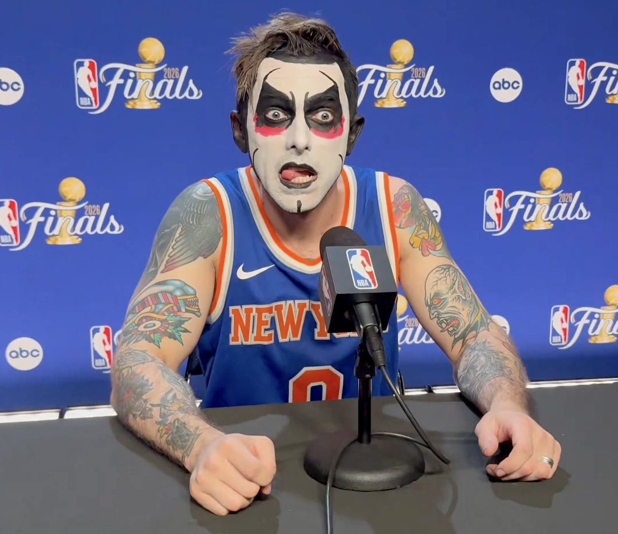 WWE Superstar Danhausen Says Knicks’ Game 3 Loss Isn’t His Fault